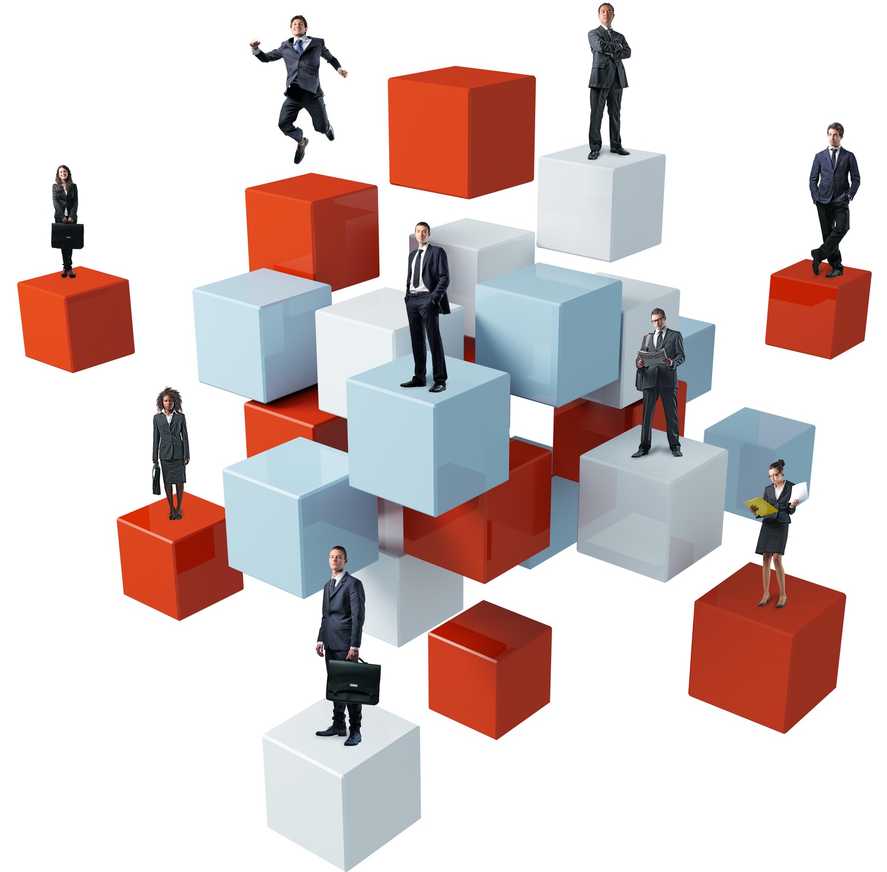 business people and position
